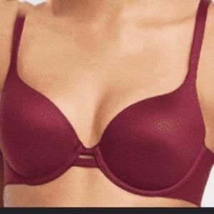Auden  Women’s Burgundy light lift Plunge Bra size 38DD NWOT
